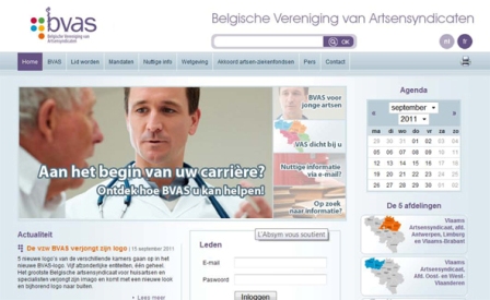 Screenshot BVAS-website